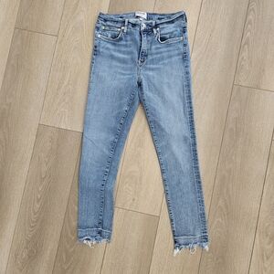 Agolde Light Blue Ankle & Cropped Jeans